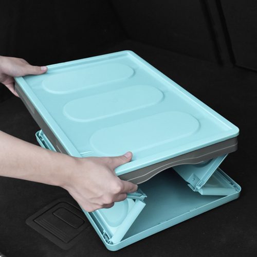 30L Collapsible Waterproof Car Trunk Storage Multifunctional Foldable Box Blue