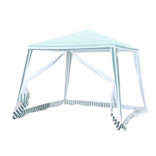 Pop Up Marquee Gazebo 3x3m Outdoor Canopy Wedding Tent Mesh Side Wall