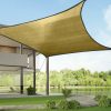 Sun Shade Sail Cloth Canopy Outdoor Awning Rectangle Charcoal 5x3M