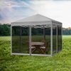 Gazebo 3x3m Pop Up Marquee Outdoor Mesh Side Wall Canopy Wedding Tent