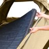 King Single Swag Camping Swags Canvas Dome Tent Hiking Mattress Khaki