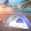 Pop Up Tent Beach Camping Tents 2-3 Person Hiking Portable Shelter Mat