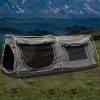 Double King Swag Camping Swags Canvas Dome Tent Hiking Mattress Grey