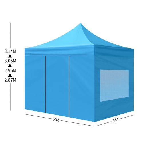 Gazebo Tent 3×3 Marquee Gazebos Outdoor Camping Canopy Mesh Side Wall