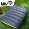 Double Sleeping Bag Bags Outdoor Camping Hiking Thermal -10â„ƒ Tent Grey