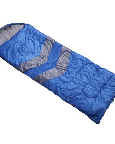 Single Sleeping Bag Bags Outdoor Camping Hiking Thermal -10 deg Tent Blue