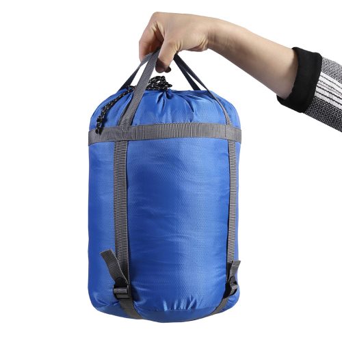 Single Sleeping Bag Bags Outdoor Camping Hiking Thermal -10 deg Tent Blue