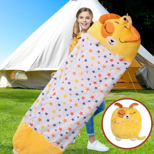 Sleeping Bag Child Pillow Kids Bags Happy Napper Gift Toy Dog 180cm L