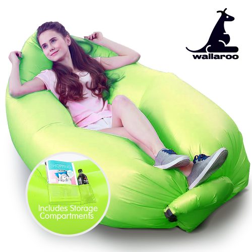 Wallaroo Inflatable Air Bed Lounge Sofa – Green