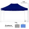 Gazebo Tent Marquee 3×4.5m PopUp Outdoor Wallaroo Blue