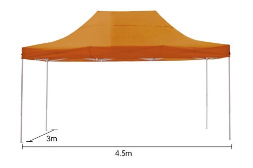Gazebo Tent Marquee 3×4.5m PopUp Outdoor Wallaroo Orange