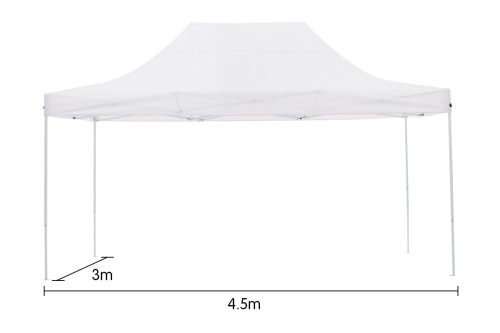 Gazebo Tent Marquee 3×4.5m PopUp Outdoor Wallaroo White