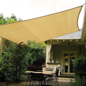 Wallaroo Square Shade Sail 3.6m x 3.6m - Sand